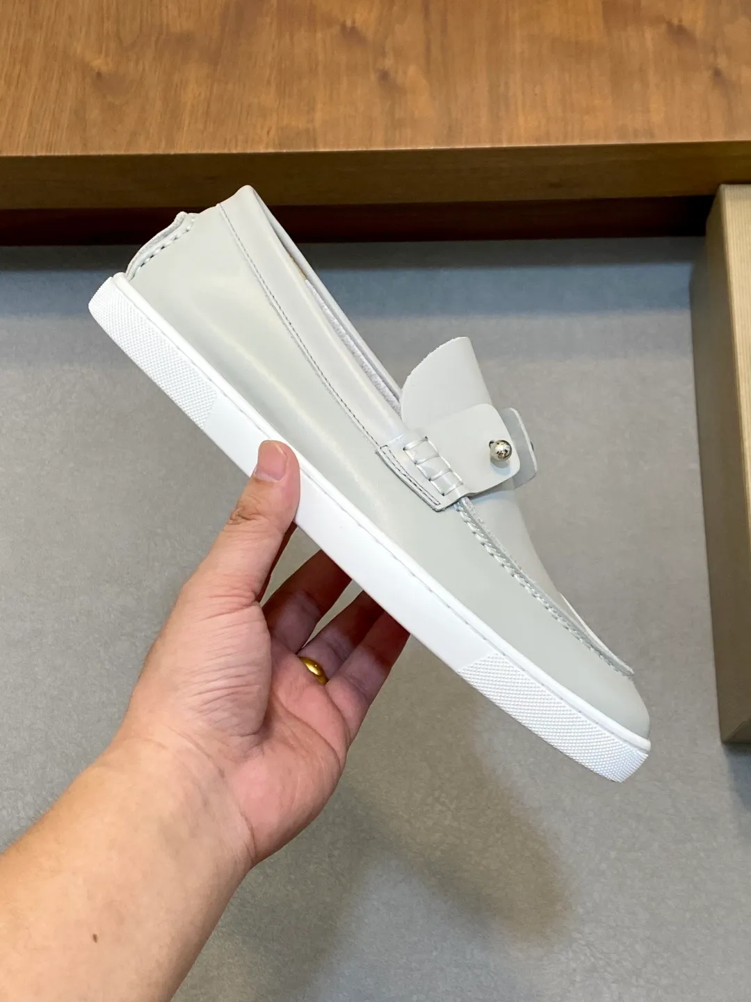 Men's shoes 💰740 christian louboutin (CL red sole shoes) exclusive hot model released 🎈🎈💪Movable latex feet👻Finished outsole line [Deyi] Global supply😝 [Top version]: original imported cowhide upper, top original leather lining, original molded TPU outsole, original 1:1 detail processing, original shoe last, large quantity available from stock, code number: 39-44 (38, 45 customized)